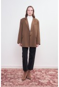 Oversize Blazer Ceket Toprak