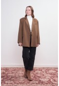 Oversize Blazer Ceket Toprak