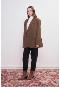 Oversize Blazer Ceket Toprak