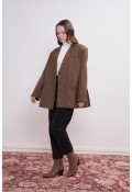 Oversize Blazer Ceket Toprak