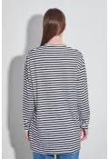 Çizgili White Black 80