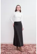 Saten Çan Etek Siyah