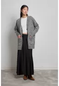 Oversize Düğmeli Hırka