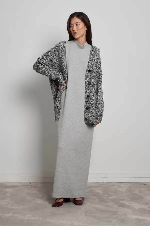 Oversize Düğmeli Hırka