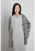 Oversize Düğmeli Hırka