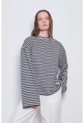 Çizgili Basic Bluz Siyah