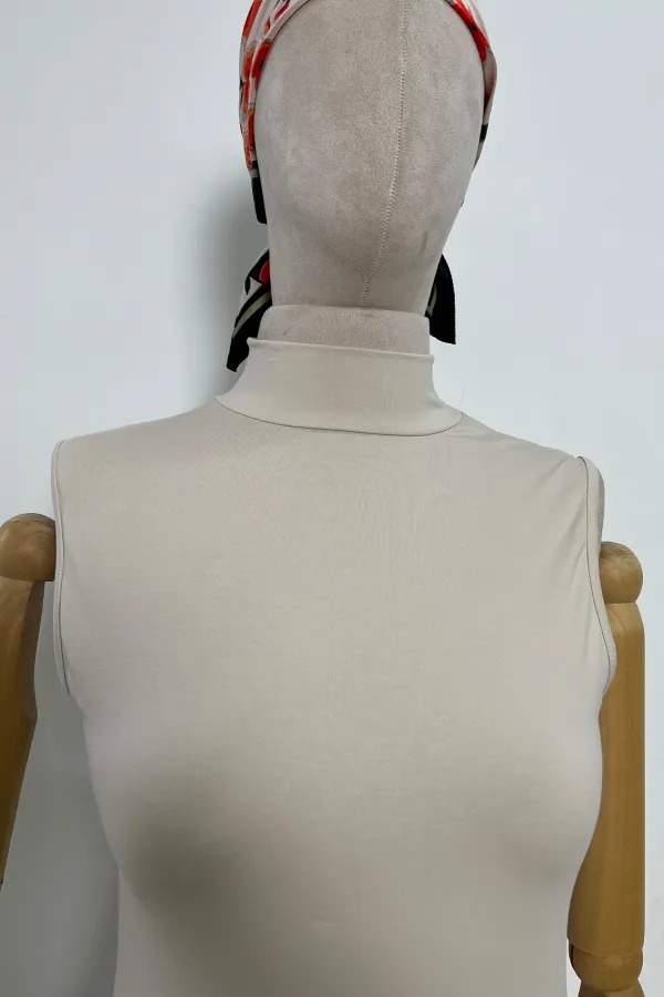 Pamuklu Sıfır Kol Body Taş