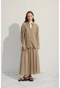 Oversize Cepli Gömlek Yeşil Çay