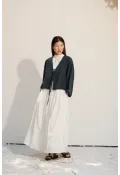 Bağcıklı Kimono Petrol yeşili