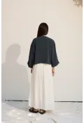 Bağcıklı Kimono Petrol yeşili