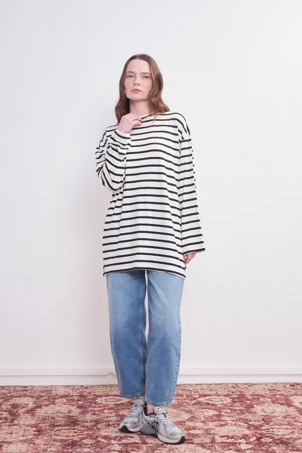 Pamuklu Basic Sweatshirt  Janet