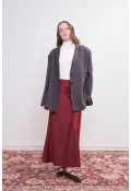 Oversize Natural Blazer Ceket Antrasit