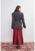Oversize Natural Blazer Ceket Antrasit