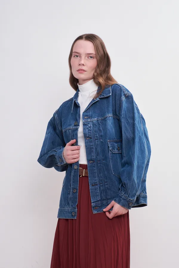 Bomber Denim Ceket